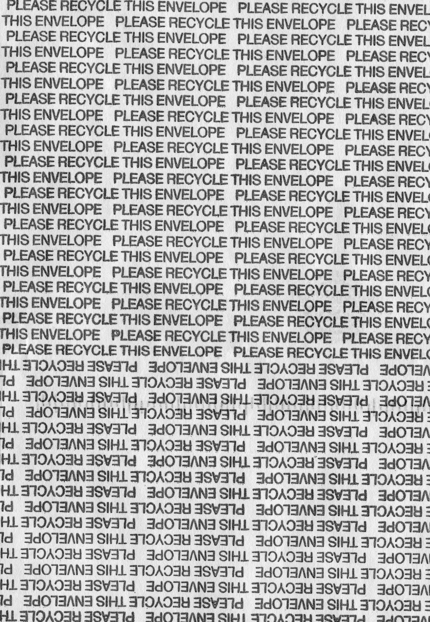 please recycle this envelope